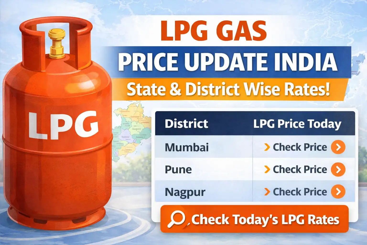 LPG Gas Price Update India – State & District